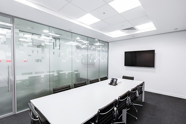inside of a meeting room feature